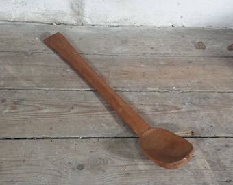 Primitive Wood Spoon, Rustic Wooden Spoon, Cooking Utensils, Hand Carved Spoon, Wood Kitchen Utensil, Rustic Kitchen Decor, Wood Soup Spoon