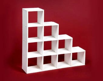 Doll 10-cell shelving unit. Scale 1/6 YoSD, 1/4 MSD, 1/3 SD (bjd, barbie, monster high, momoko, blythe, pullip, FR, fashion doll furniture)