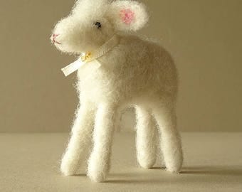 Sheep | Lamb | Felt Farm Animal | Lamb Nursery Decor | Needle Felted Animal | Sheep Hanging Decoration | Farm Animal Decor | Holiday Decor