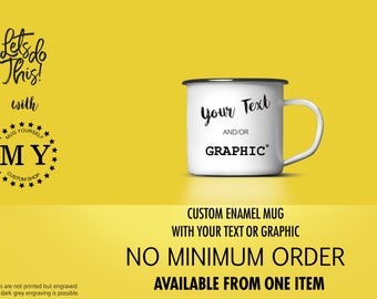 CUSTOM MUG CUP Engraved Personal Tumbler with Sentence: Your Custom Sentence