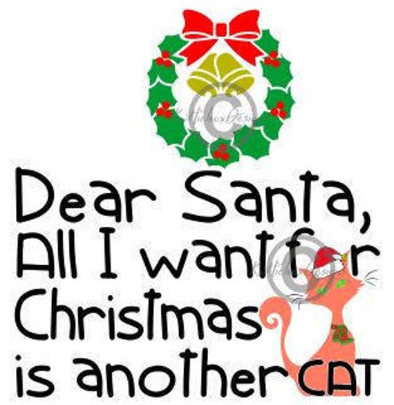 Download Cat Svg Christmas Cat Svg Dear Santa Svg CHristmas Cat Svg