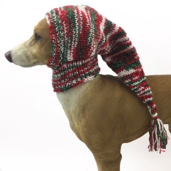 Sparkling Christmas dog hat Santa hat italian greyhound