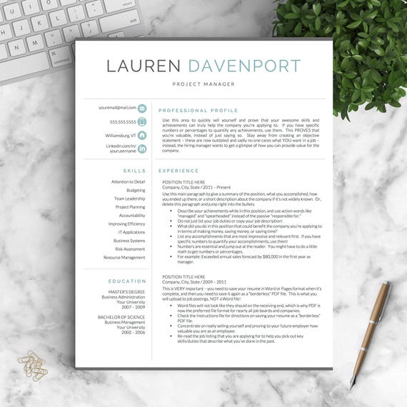 modern resume template for word and pages creative modern resume design modern cv template for word instant download resume template - Modern Resume Formats modern resume template for word and pages creative modern resume design modern cv template for word instant download resume template - Modern Resume Formats