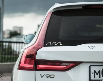 Wave Decal - Wave Sticker - Ocean Decal - Ocean Sticker - Vinyl Decal - Laptop Decal - Macbook Decal - Girly Decal Laptop Sticker Car Decal