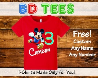 salesale Mickey Mouse birthday shirt bodysuit - Party hat - Disney Shirt.