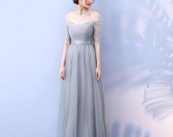 Aminata dusky rose bridesmaid with lace up back s16