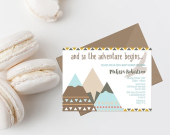Mountain baby shower | Etsy