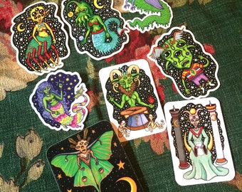 Vinyl Sticker Pack, Cool Stickers, Instagram, Alien, Art Sticker, Laptop Stickers, Aesthetic Stickers, Yeti Sticker, Tumblr Stickers, Witchy