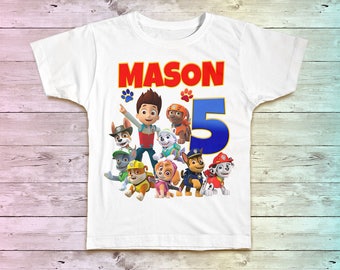Paw Patrol Birthday Shirt, Paw Patrol Family Birthday Tshirt, Matching Shirts, Paw Patrol Mommy Birthday Party, Paw Daddy Birthday shirt