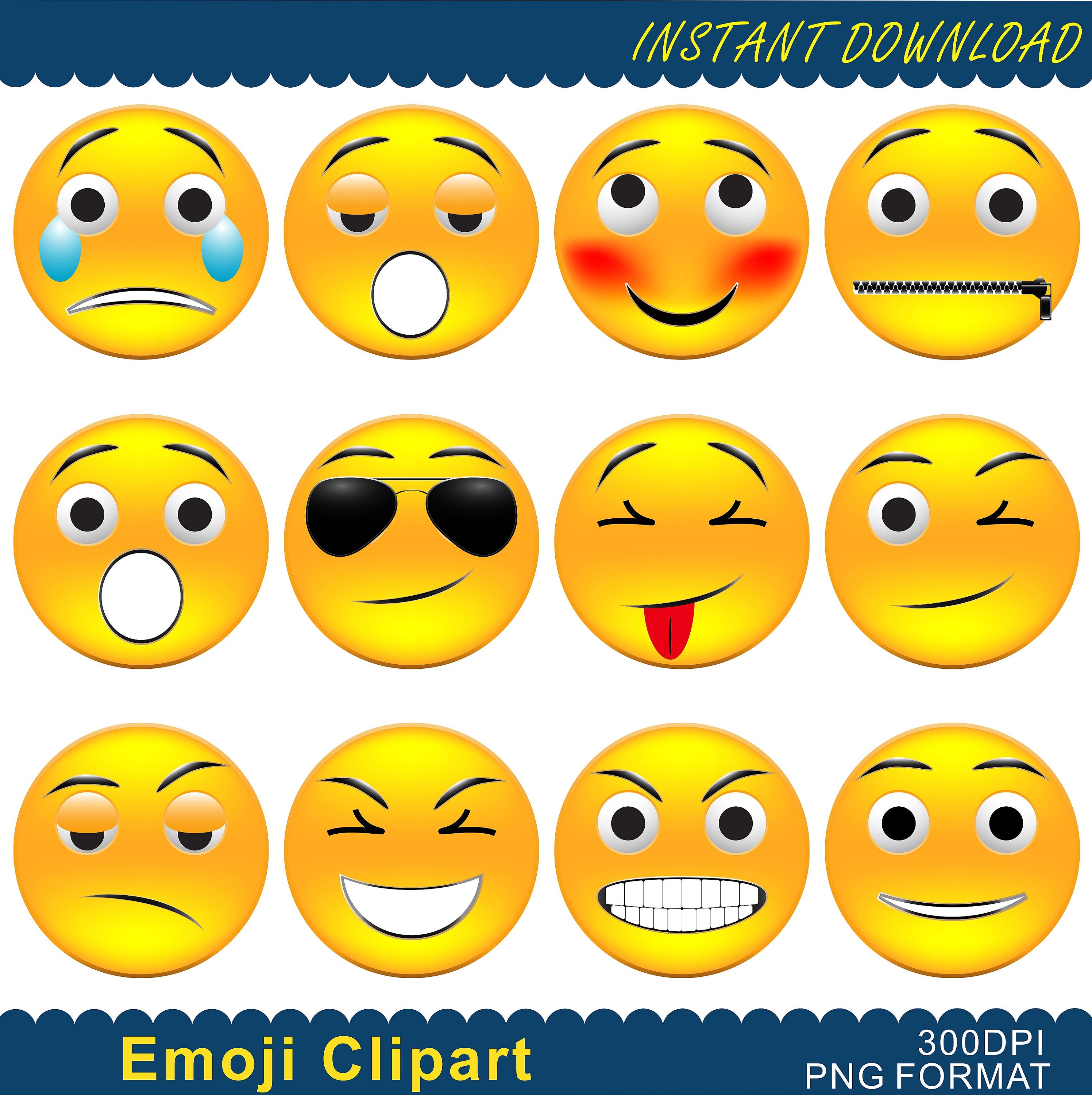 Emoji Clipart Emoji Printable Smiley Face Feelings Clipart