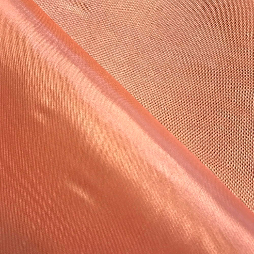 Peach Polyester Lining Fabric Silk Habutae 60 Wide