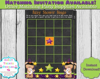 Baby Shower Bingo, Halloween Baby Shower Bingo, Teddy Bear Baby Shower, Halloween Baby Shower Game, Baby Shower Printables, Baby Shower