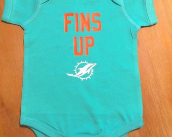 Miami Dolphins Baby Bodysuit or Toddler Shirt