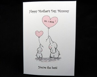 Elephant cards | Etsy