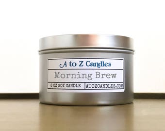 Coffee Scented Candle, Coffee Candle, Fresh Ground Coffee, Soy Candle, Morning Brew, Coffee Soy Candle, Soy Candle, Coffee Scented