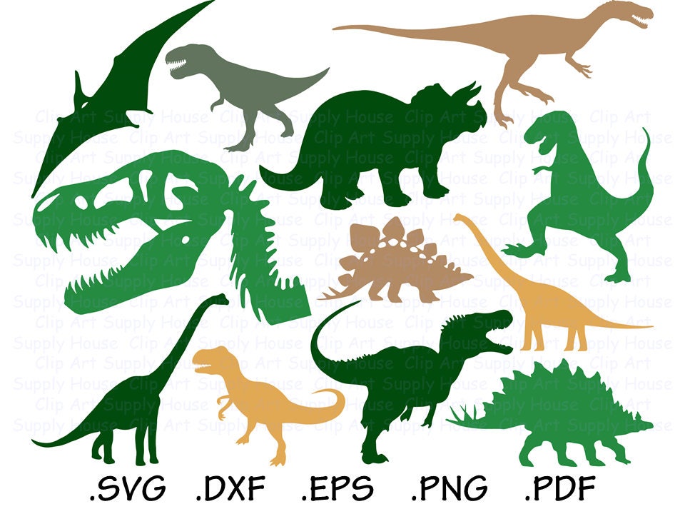 Download Dinosaur SVG T-Rex Clipart Dinosaur PNG Silhouette and