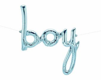 Boy balloon, baby shower, its a boy, gender reveal, air fill balloon