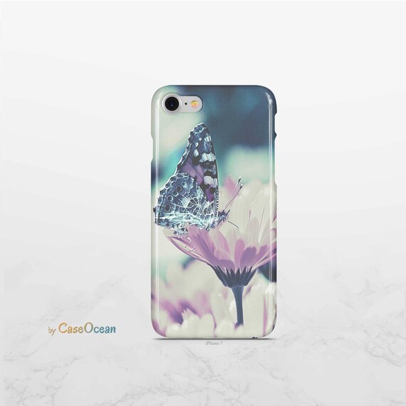 Butterfly Floral phone case iPhone X 8 7 6 6s Plus phone case