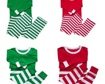 FREE SHIPPING, Pre Order! Personalized Christmas Pajamas, Matching Adult & Kids Christmas Pjs, Monogrammed Christmas Pajamas, Christmas Gift