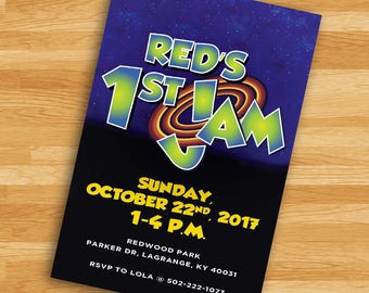 Space Jam Party Invitations 8