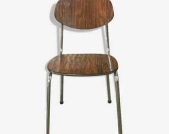 Two Retro Kitchen Chairs by Tavio Made in Belgium Roosewood