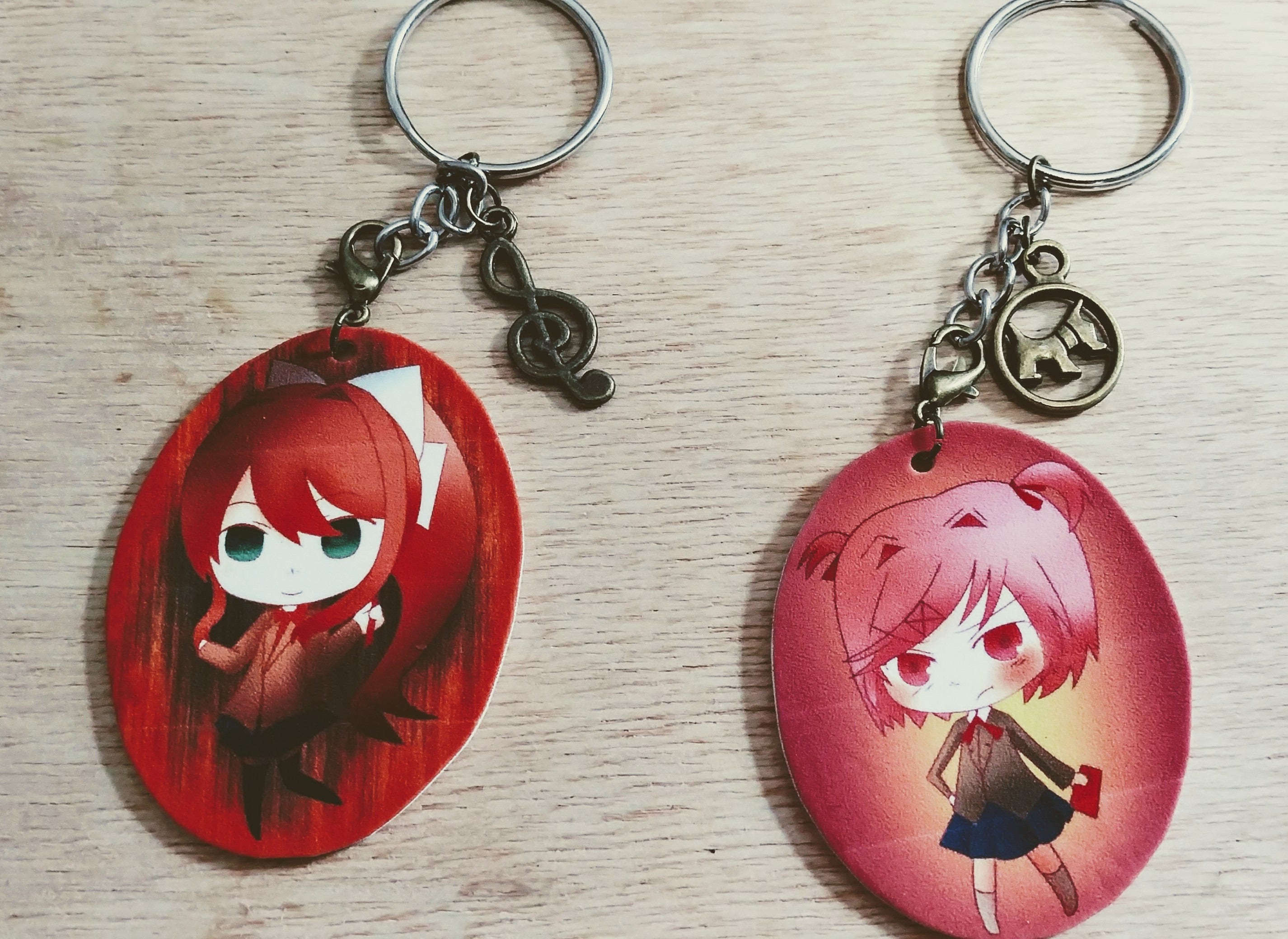 Doki Doki Literature Club Girls Keychains