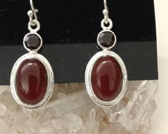CLEARANCE *Carnelian and Garnet Earrings