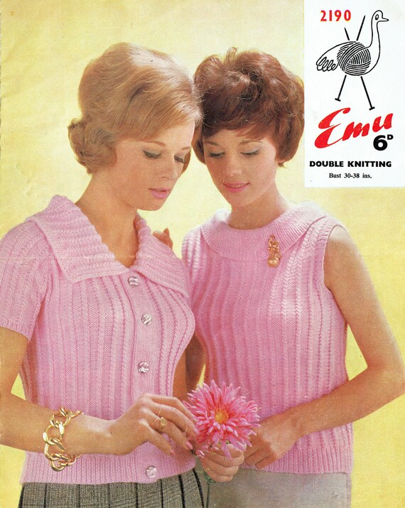 Items Similar To Pdf 1960s Womens Ladies Knitting Pattern