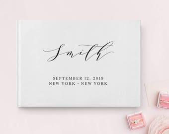 Wedding Guest Book, Wedding Guestbook, Calligraphy Guest Book, Real Foil, Custom Guest Book, Wedding Album, Instant Photo Guest Book, 21