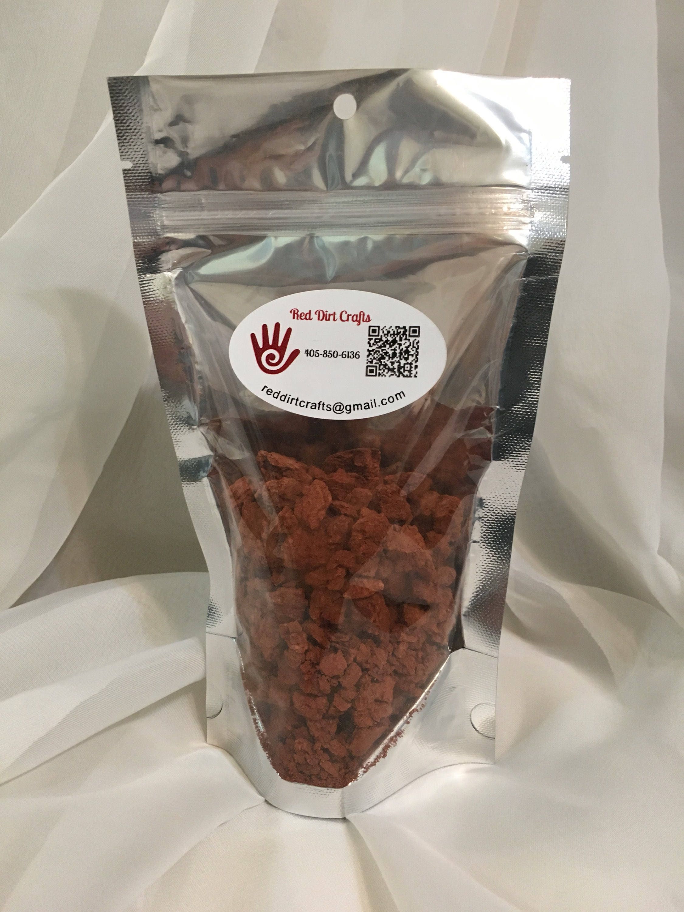 1/2 Pound ChunksRed Dirt Edible Red Clay Dirt Edible Clay