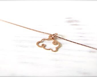 Cloud | Necklace | Rosé gold