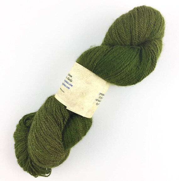 Qiviut Yarn 100 Pure Mossy Green 2Ply 2oz Skeins Lace Weight