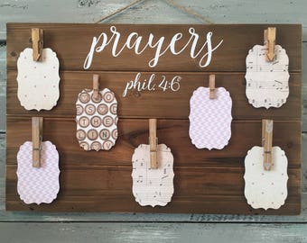 Prayer Request Board Wooden Prayer Sign By Prayer and