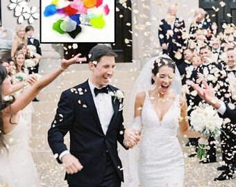 Wedding Events Decoration Confetti 500pcs 23 colors Silk Rose Petals Table Artificial Flowers Engagement Celebrations Party Supplies