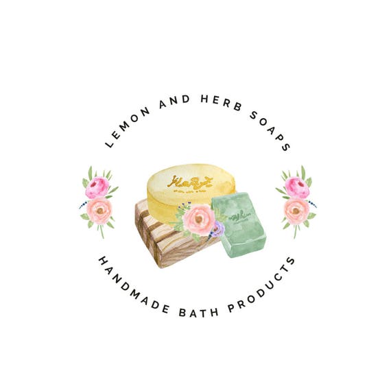 PREMADE logo custom soap shop logo