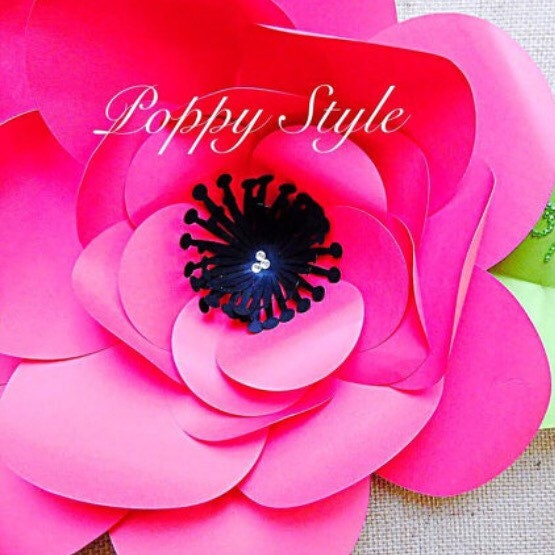 Giant Hawaiian Paper Flower Templates & Tutorial Paper Flower