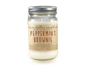 Chocolate Brownie Scented Candle,Fudge candle,Mason Jar Candles,Chocolate Candle,fudge,Great Gift,gift for women,gift for men,Brownie Candle