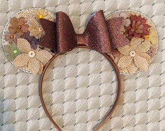 Fall inspired Disney minnie Mickey Mouse ears