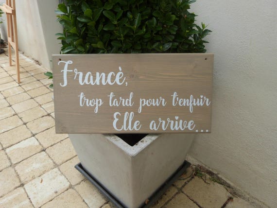 Panneau mariage trop tard... pour t'enfuir à