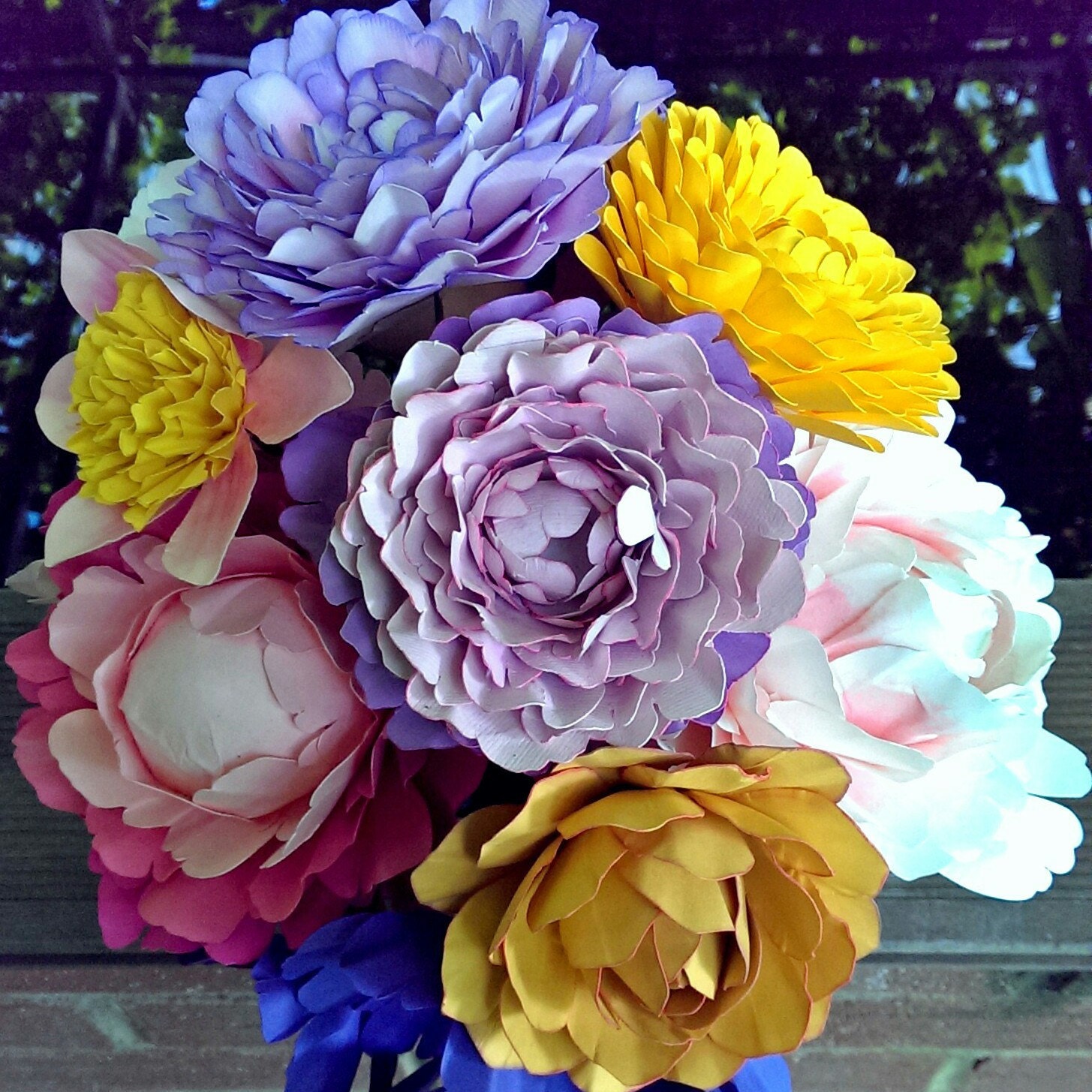 Printable Peony Templates Tutorial Original Size Paper