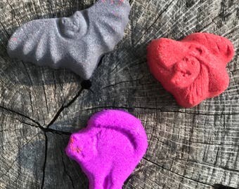 Set of 6 Halloween Bath Bombs ~ Halloween Bath Fizzy
