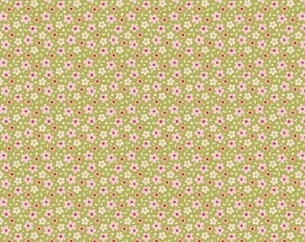 Tilda Fabric Autumn Trees Celia On Green TD481042