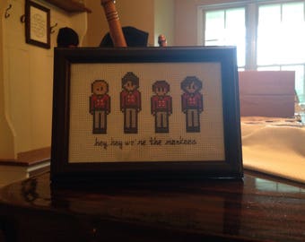 Monkees Cross Stitch