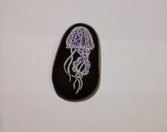 handmade painted jellyfish roller