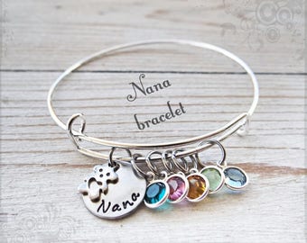 Bracelet, Nana Bracelet, grandma Bracelet, gift for mom, grandma gift, custom mom Bracelet, Custom Nana keychain, valentines gift