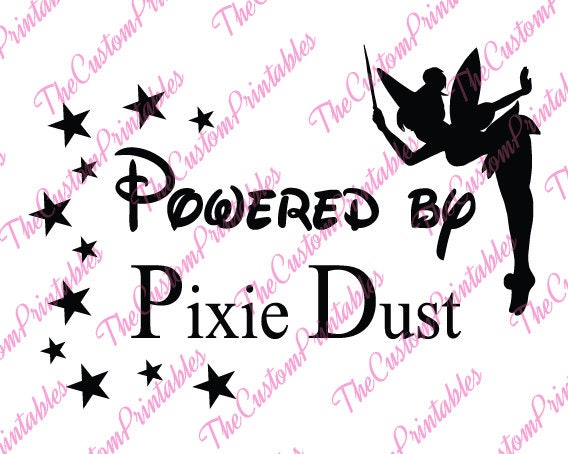 POWERED By Pixie Dust Stars Star Disney SVG Cricut