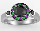 The Joker inspired engagement ring, geek engagement ring, comics engagement ring, geek girlfriend,geek wedding, gamer ring, geek anniversary