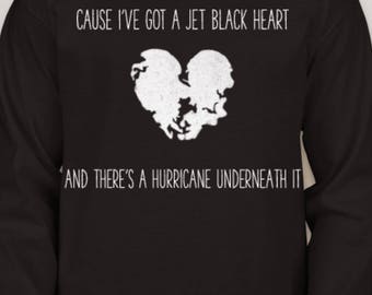 5SOS 'Jet Black Heart' Lyrics Shirt