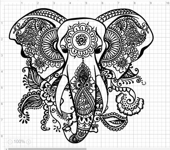 Free Free 109 Free Elephant Mandala Svg Cut File SVG PNG EPS DXF File