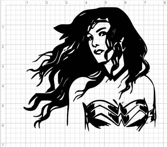 Download Wonder Woman SVG EPS DXF Studio3 Cut Files